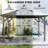 Durable Outdoor Canopy, Aluminum And Steel Frame Gazebo For Entertaining