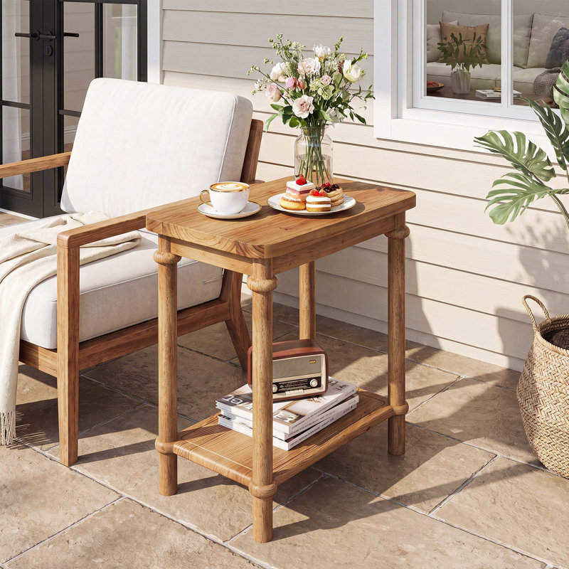 Solid Wood End Table