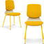 Chaise d'appoint rembourrée en lin Gigu-805777554