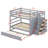 Henig Kids Full Over Full Bunk Bed with Trundle with Drawers-1347760076