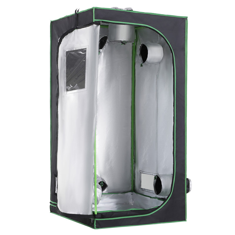 Sylva Modern Reflective Mylar Hydroponic Grow Tent With Adjustable Vents And Floor Tray