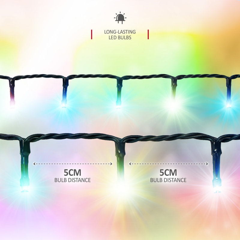 NETTA Fairy String Lights with 8 Different Modes - 1000 LED / 50M Lit-Length, Multicolour
