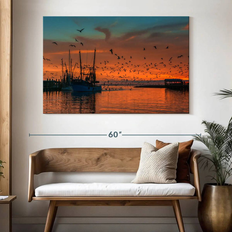 Mehar Shem Creek Ship, 34" H x 51" W