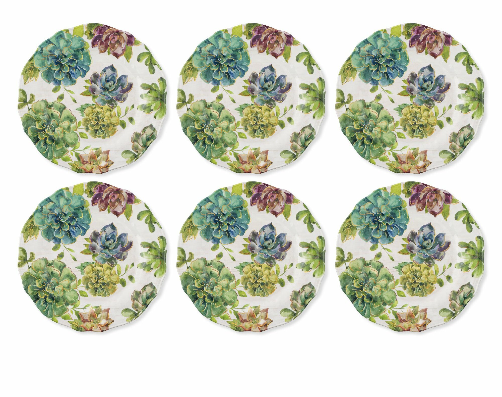 L'Amour Toujours Dessert/Salad Plates, Assorted, Set of 4