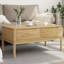 Ebern Designs Coffee Table FLORO 39"X21.9"X17.7" Solid Pine Wood-1802444890