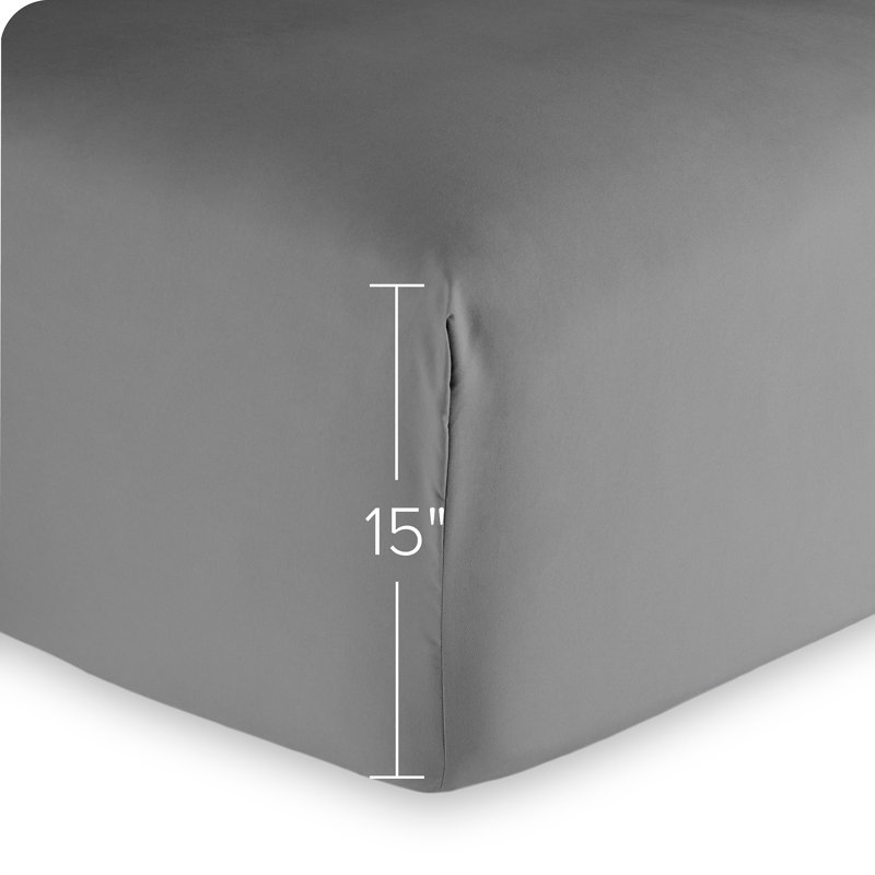 Twin XL White Microfiber Deep Pocket Fitted Sheet Set