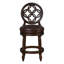 L 23,5 po x l 19,5 po x H 44,5 po, bois / tissu, 1 pièce, tabouret de bar, noyer, siège pivotant-130595224-130595223