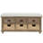 Javier Acacia Wood Upholstered Storage Bench with 3 Drawers and 3 Woven Baskets for Entryways, Bedrooms, or Living Spaces-1436816749