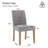 Fabric Upholstered Dining Chair Side Chair With Solid Wood Legs-465663110-436645581