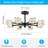 Loret Glass LED Semi Flush Mount