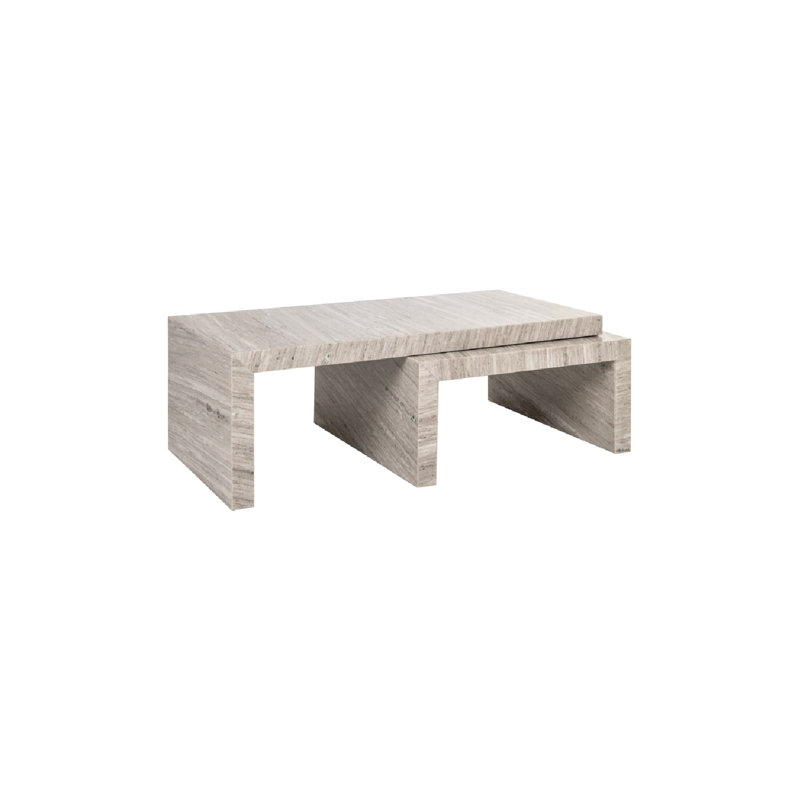 Coffee Table Marble Top Nesting Coffee Table