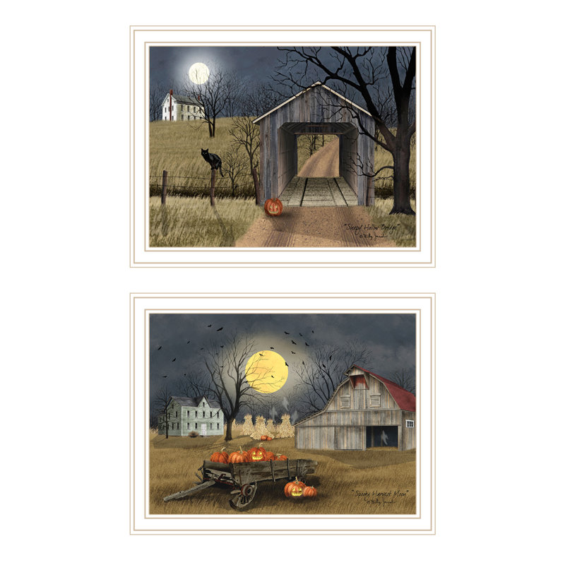 "August Grove®", pièce d'art mural pour la saison d'Halloween dans le pays, impression d'art mural pour la maison par Billy Jacobs