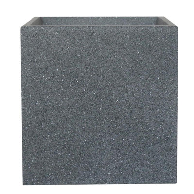 Textured Concrete Effect Square Planter By Idealist Lite