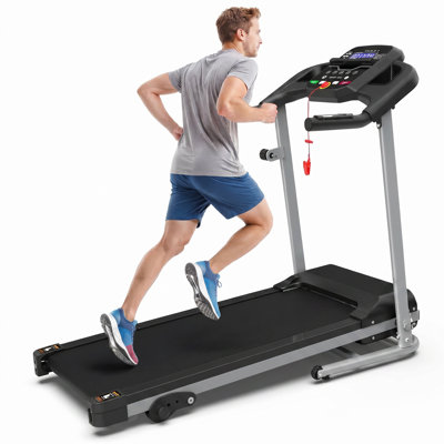 Compact Folding Treadmill For Home - 2.5hp Quiet Brushless Motor, 3-level Incline Space-saving Design For Running, Walking