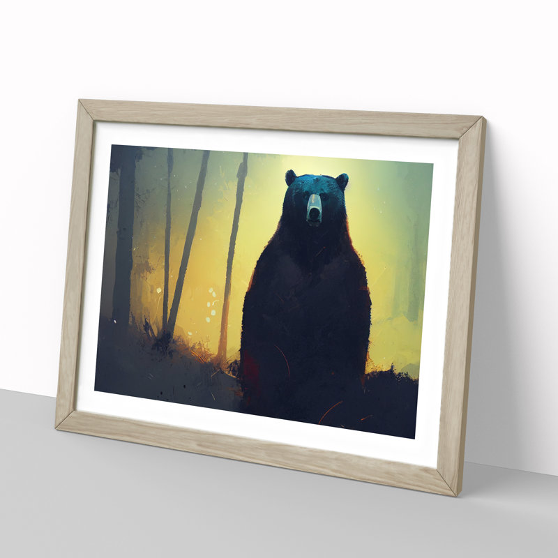 Bear Vol.2 - Framed Print, Oak