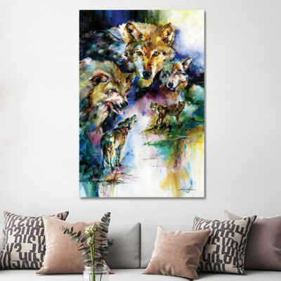 Wolves by Kathy Morton Stanion - Wrapped Canvas Gallery-Wrapped Canvas Giclée