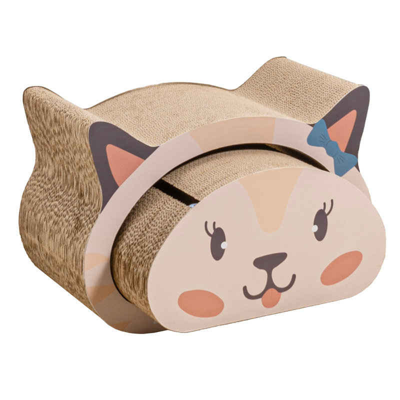 Emmogene Scratching Post, Cream/Peach