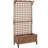 Yanine 75" H Fir Wood Planter Box with Trellis -1319895564