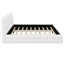 Très grand lit plateforme tapissier, blanc-861922333