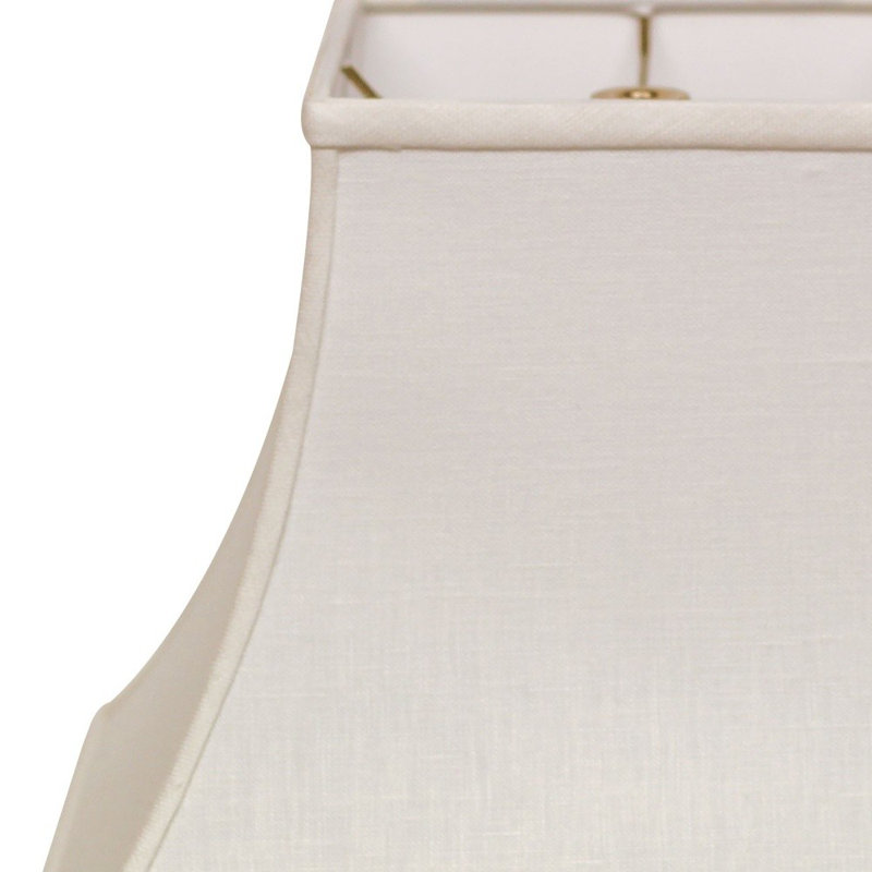 Abat-jour cloche en lin 12 po, Blanc
