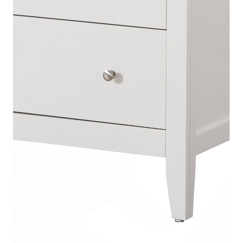 Commode à tiroirs, commode Hammond, blanc