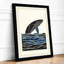 Whale Rising Coastal - Framed Print-1593300792-1593300794