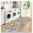 Runner Rug 2X6 Green, Floral Non-Slip Washable Ultra-Thin Soft Indoor Carpet, Stain Resistant Rug For Hallway Entryway Bedroom Kitchen Laundry Bathroom Dorm-2067382396-2067382395