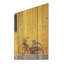 Lemon Leisure Bicycle - Art mural en bois de bicyclette sur bois de pin naturel-1758660597