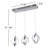 Lepper 3- Light Chrome LED Pendant