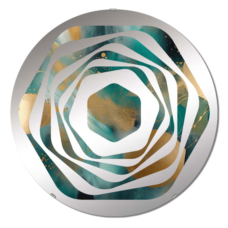 Cheyana - Miroir décoratif Amorphe, 31,4 po x 31,4 po