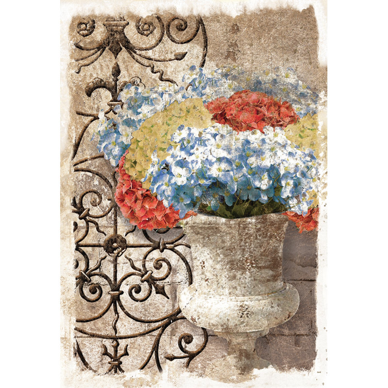 Hydrangea Iron Works - Painting Print, 91cm H x 61cm W, Wrapped Canvas