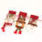 Christmas Santa Claus and Reindeer Decorative Accent