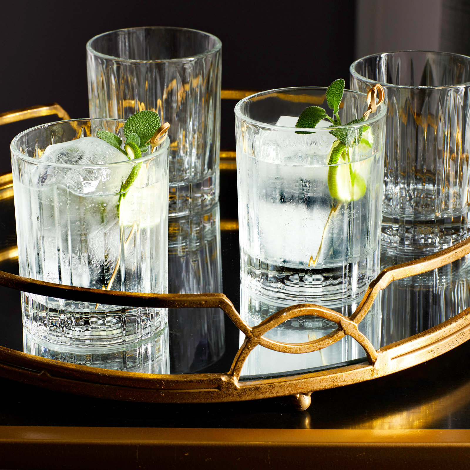 Libbey Ribbed Whiskey Glass