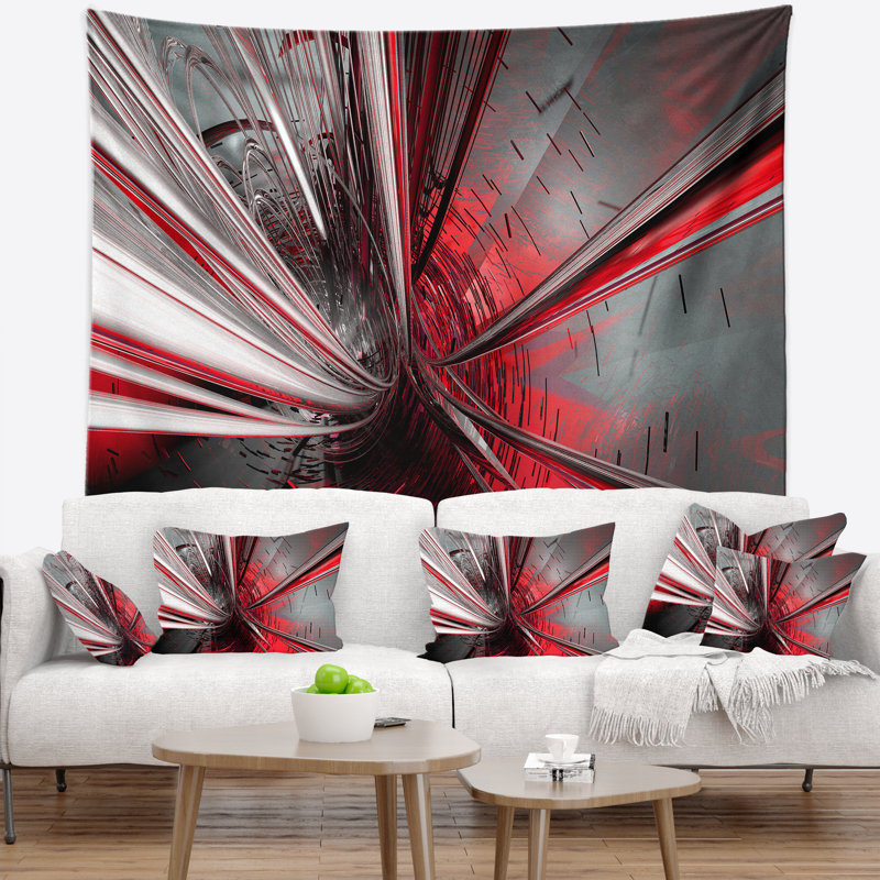 Tapisserie Fractal 3D, H 78 po x l 92 po