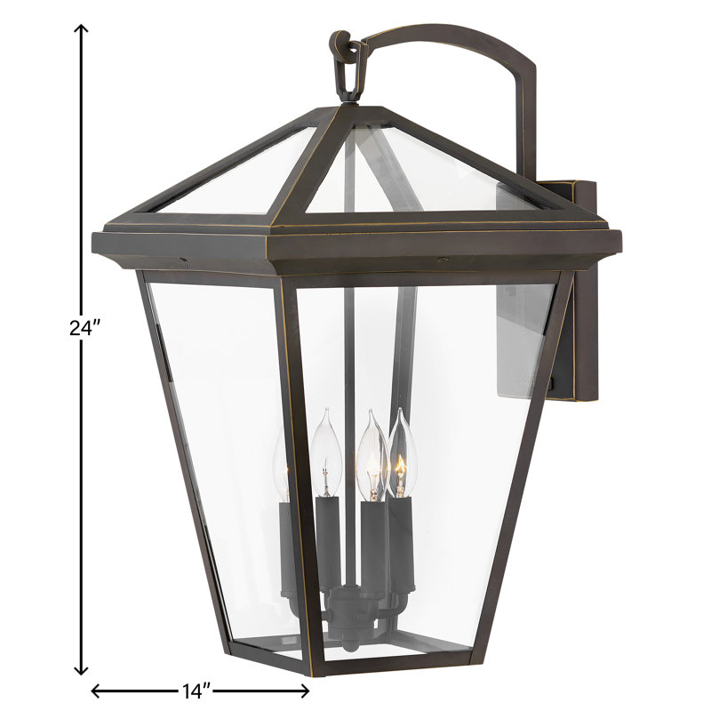 Alford Place 4-Light Outdoor Wall Lantern, Oil Rubbed Bronze