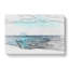 Blue Boat Upon The Beach In Abstract - Wrapped Canvas-55312019