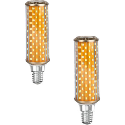 E14 LED Corn Light Bulb 30W, Four Colour Candle Bulb, 360° Beam Angle, 230V, Edison Screw ES LED Corn Lamp, Not Dimmable, Pack of 2