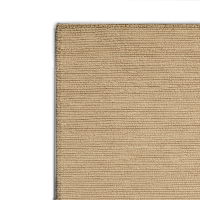 Tapis beige uni d'intérieur et d'extérieur, Rectangulaire 8 pi x 10 pi