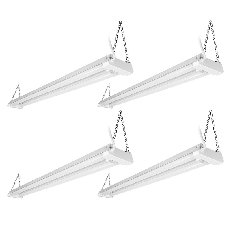 4Ft Motion Sensor Led Shop Lights, 40W Linkable Utility Garage Lighting, 5000K Daylight