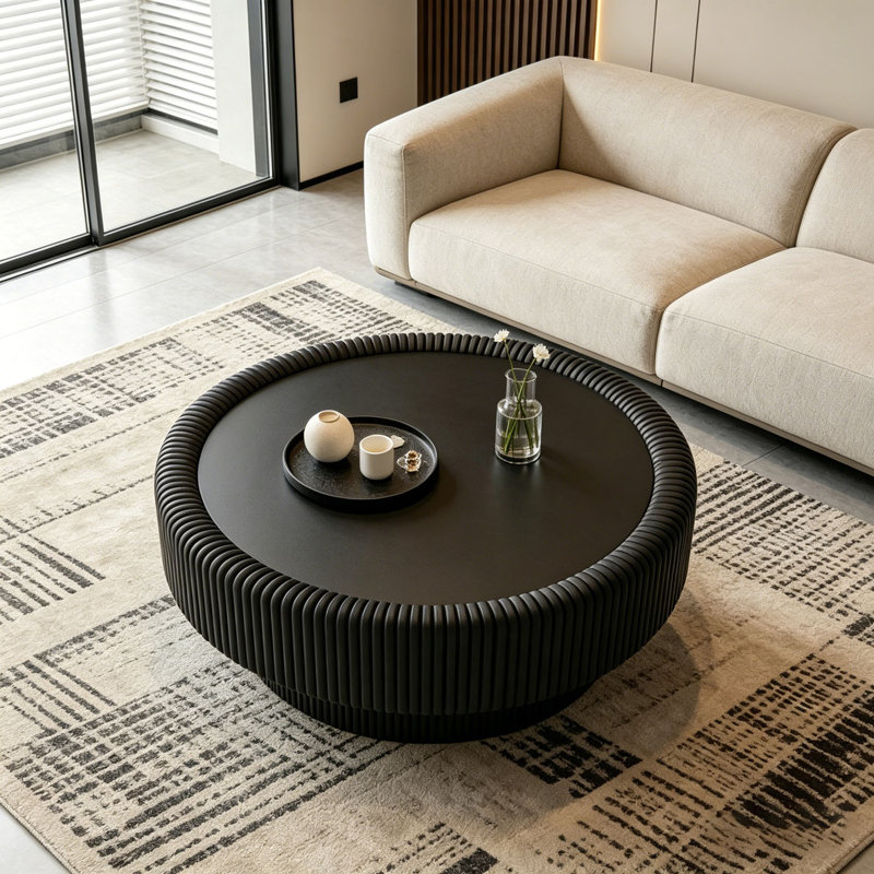 Table basse 31,5 po, Noir