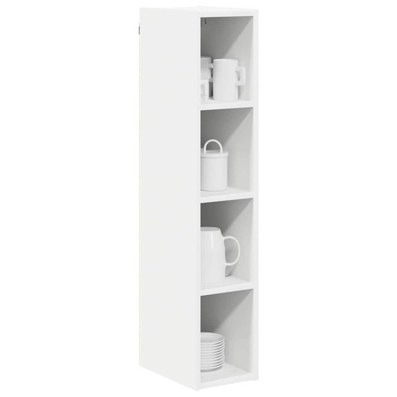 Vidaxl Hanging Cabinet With Storage Riga Old Wood 30 X 29.5 X 100 Cm, 100cm H x 20cm W x 29.5cm D, White