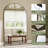 Large Oversized Arched Floor Mirror With Stand, Wall Mirror-34507445-34507446