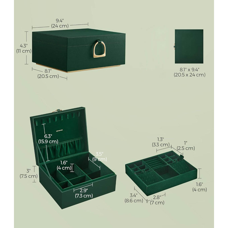 Jewellery Box +, Forest Green