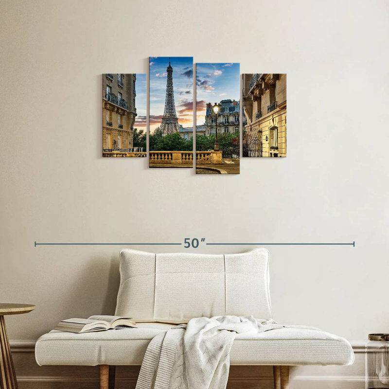 Nicci Haussman Building Eiffel View, 22" H x 36" W