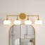 Dimmable Bathroom Wall Light with White Glass Shades-676788469-676788466-676788464