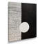 Balance, noir, blanc, cercle blanc minimal - minimalisme, paysage, art mural, salon-1130227468-1130227479