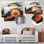 «Autumn Forest River Landscape of Amber Stone II», impression d'art mural en métal forêt-1621760027