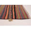 Tapis rouge / noir / vert en laine fabriqué à la main de conception unique Kilim 4 pi 11 po x 10 pi 1 po Kaliyana