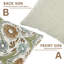 Housse de coussin Fabividine Boho, lombaire floral, printemps automne (Vanshika)-106270231-106270235-106270237