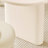 Oval Ivory White Solid Wood Dining Table-1219299638